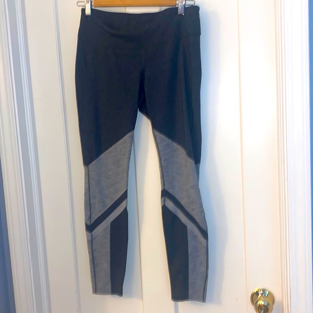 EUC Jcrew New Balance heather gray leggings 0683!